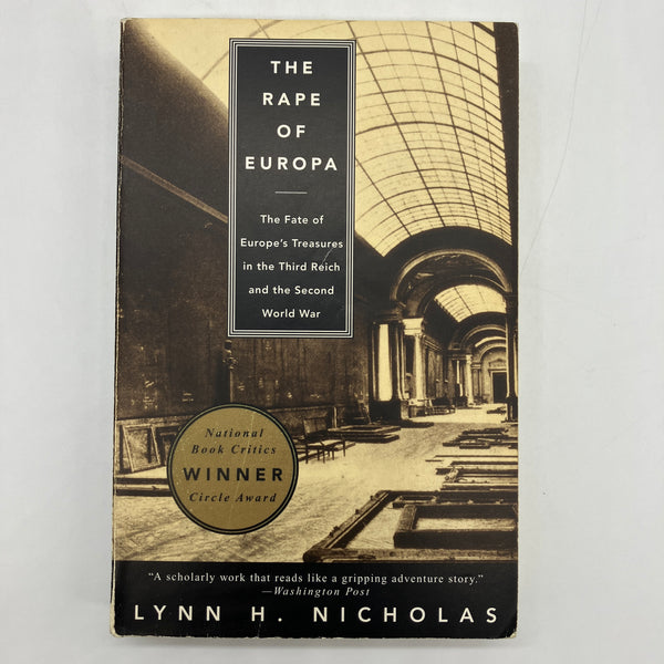 The Rape of Europa: The Fate of Europe's Treasures & WW2 (1995) Lynn Nicholas PB Good