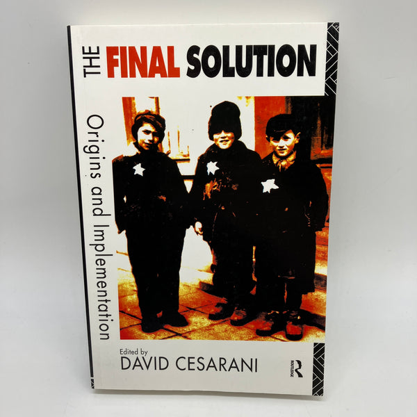 The Final Solution: Origins & Implementation (1997) David Cesarani Paperback Very Good