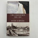 I Will Bear Witness 1933-1941 A Diary of the Nazi Years (1999) Victor Klemperer WW2 Paperback VG