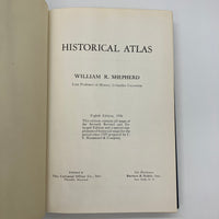 Historical Atlas (1956) William Shepherd Color Maps 8th Edition Hardcover Good