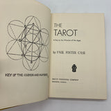 The Tarot: A Key to the Wisdom of the Ages (1947) Paul Foster Case HC Acceptable