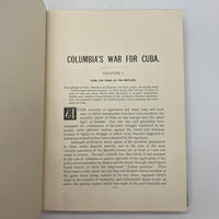 Columbia's War for Cuba 1898 H Allen Tupper Spanish American War History HC Good