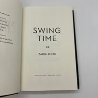 Signed Zadie Smith Swing Time 2016 Hardcover Dust Jacket First Edition Very Good