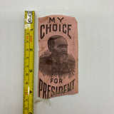 1888 Benjamin Harrison Political Campaign Ribbon 23rd US President 1889-1893