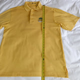 Monterey Club Dry Swing Golf Polo Shirt Mens Medium Polyester Yellow Oak Island