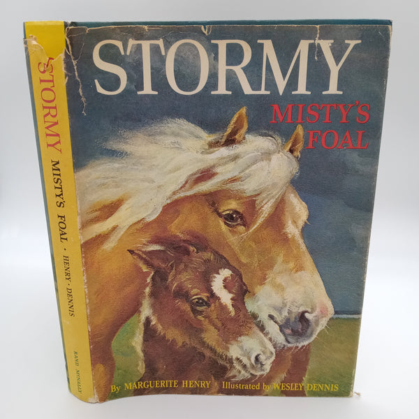 Stormy Misty's Foal 1969 Marguerite Henry & Dennis 5th Printing HC w Dust Jacket