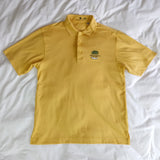 Monterey Club Dry Swing Golf Polo Shirt Mens Medium Polyester Yellow Oak Island