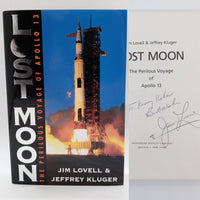 Signed Jim Lovell Lost Moon 1994 Kluger Book NASA Astronaut Apollo 13 Very Good