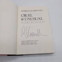 Signed Patricia Cornwell Cruel & Unusual (1993) Hardcover DJ Good First Edition