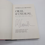 Signed Patricia Cornwell Cruel & Unusual (1993) Hardcover DJ Good First Edition