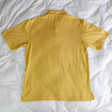 Monterey Club Dry Swing Golf Polo Shirt Mens Medium Polyester Yellow Oak Island