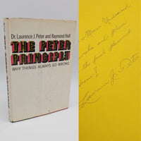 Signed The Peter Principle (1969) Laurence Peter & Raymond Hull Hardcover Good