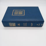 Giant Print Reference Bible KJV Nelson 552B 1976 Concordance Blue Leather HC VG