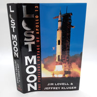 Signed Jim Lovell Lost Moon 1994 Kluger Book NASA Astronaut Apollo 13 Very Good