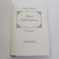 Great Expectations 1979 Charles Dickens Franklin Library Leather Hardcover Good