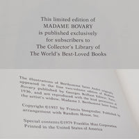 Madame Bovary (1979) Gustave Flaubert Franklin Worlds Best Loved Leather w Notes