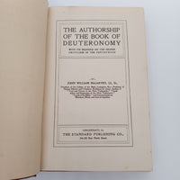 The Authorship of the Book of Deuteronomy (1902) John McGarvey Vintage Hardcover