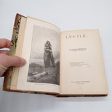 Lucile by Owen Meredith A.L. Burt Publisher Circa 1903 Half Calf Series of Poets