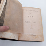 Night Scenes in the Bible 1868 Daniel March Leather HC Illustrated First Edition