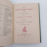 The Laws of Short Whist & A Treatise on the Game (1880) James Clay HC Very Good