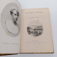 Sacred Poems (1859) Nathaniel Parker Willis Leather Illustrated HC Very Good