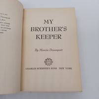 My Brother's Keeper (1954) Marcia Davenport Book Club Edition Hardcover DJ Good