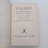 Walden (1950) Henry David Thoreau Hardcover #155 Dust Jacket Modern Library Good