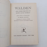 Walden (1950) Henry David Thoreau Hardcover #155 Dust Jacket Modern Library Good